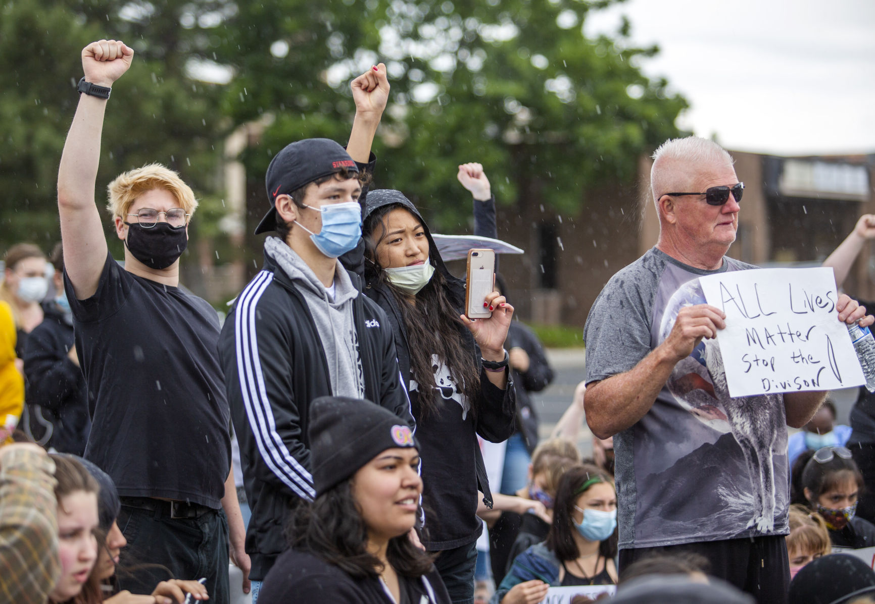 Citizens gather to protest police brutality